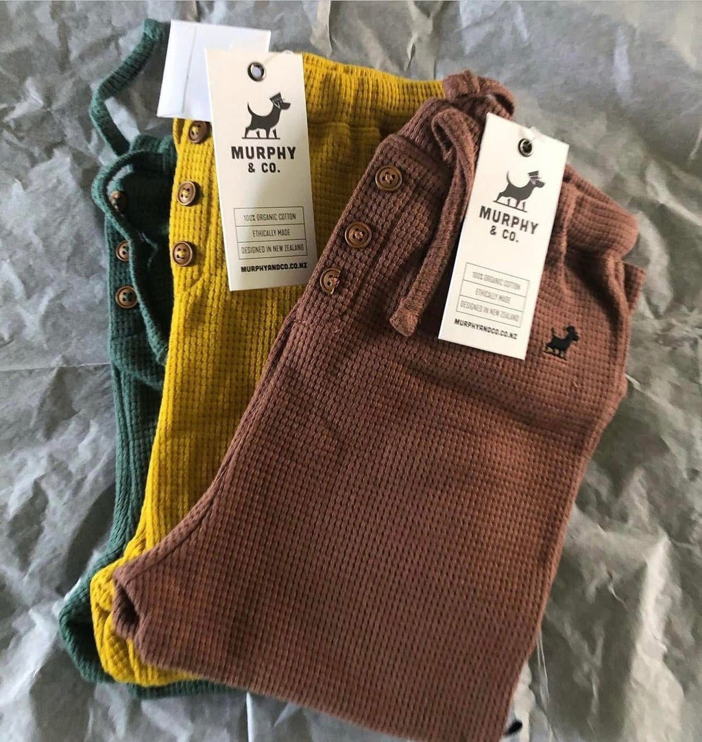 Adjustable Fit Waffle Pants – Sage