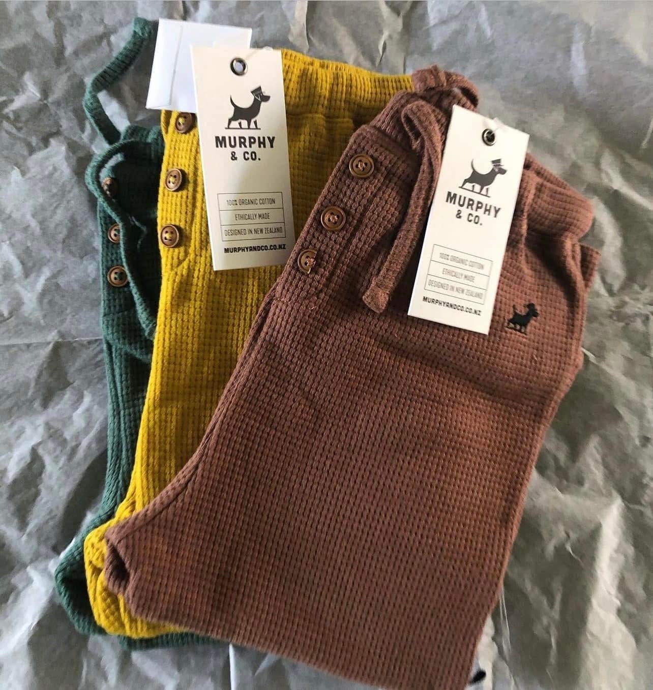 Adjustable Fit Waffle Pants – Rust